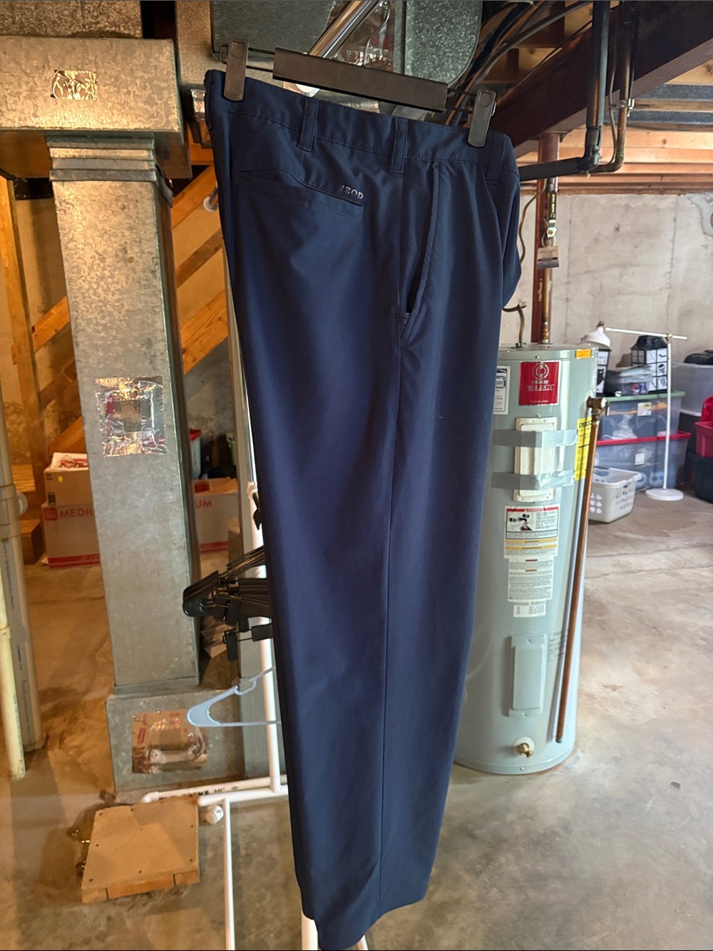 Men's Dress Pants — Classic Navy Tailored Style